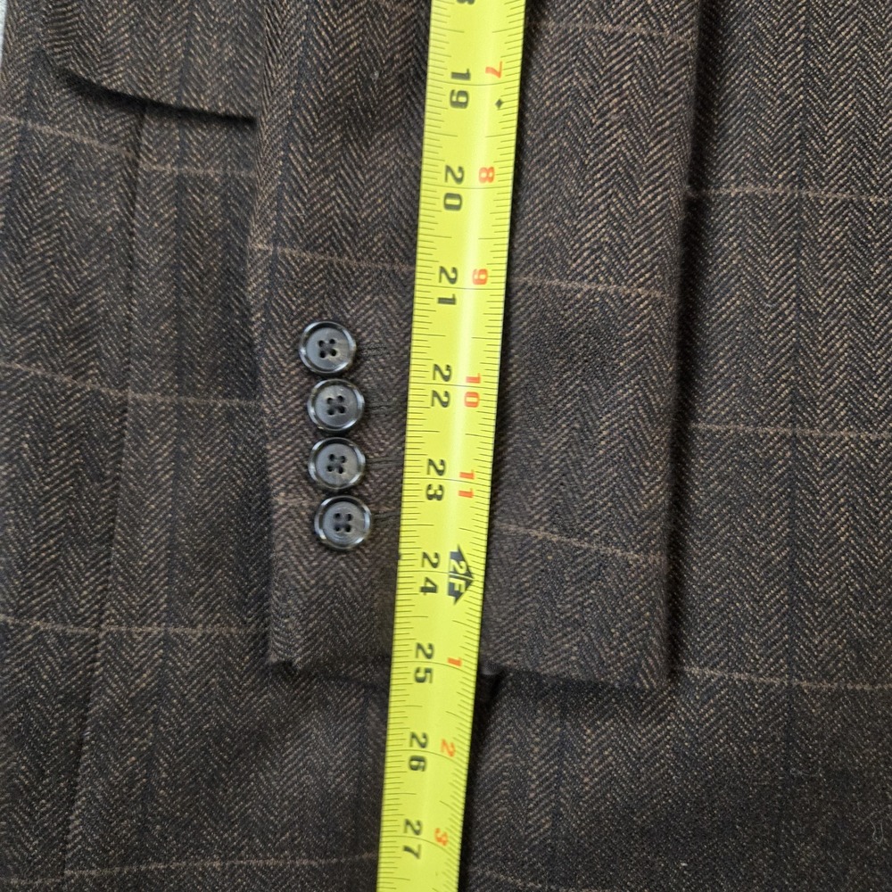 Alan Flusser Men's Single Breasted Sport Coat Blazer Lambswool Cashmere 48R - Picture 9 of 15